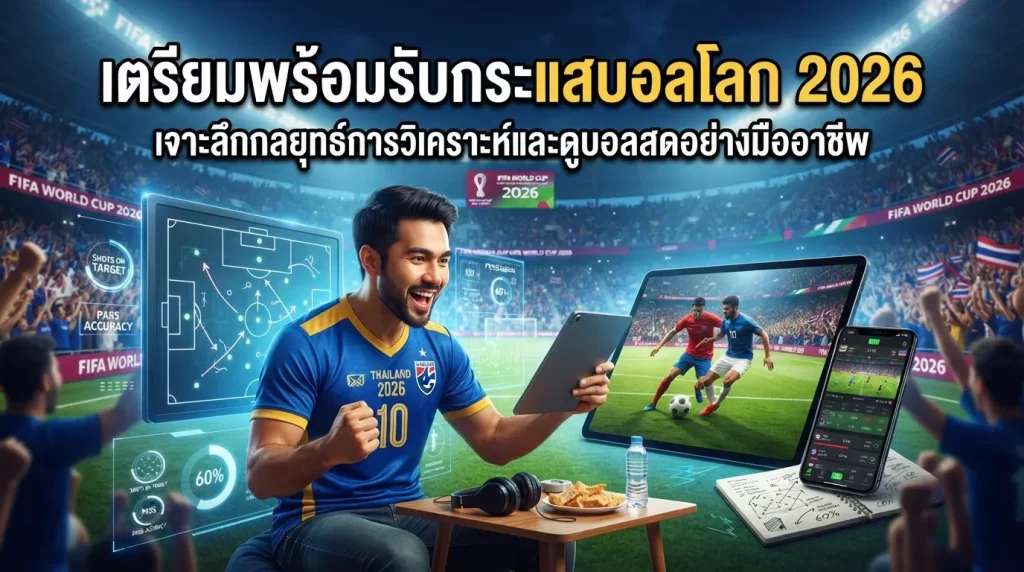 เตรียมพร้อมรับกระแสบอลโลก 2026: เจาะลึกกลยุทธ์การวิเคราะห์และดูบอลสดอย่างมืออาชีพ